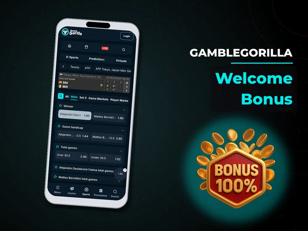Gamblegorilla - Welcome Bonus