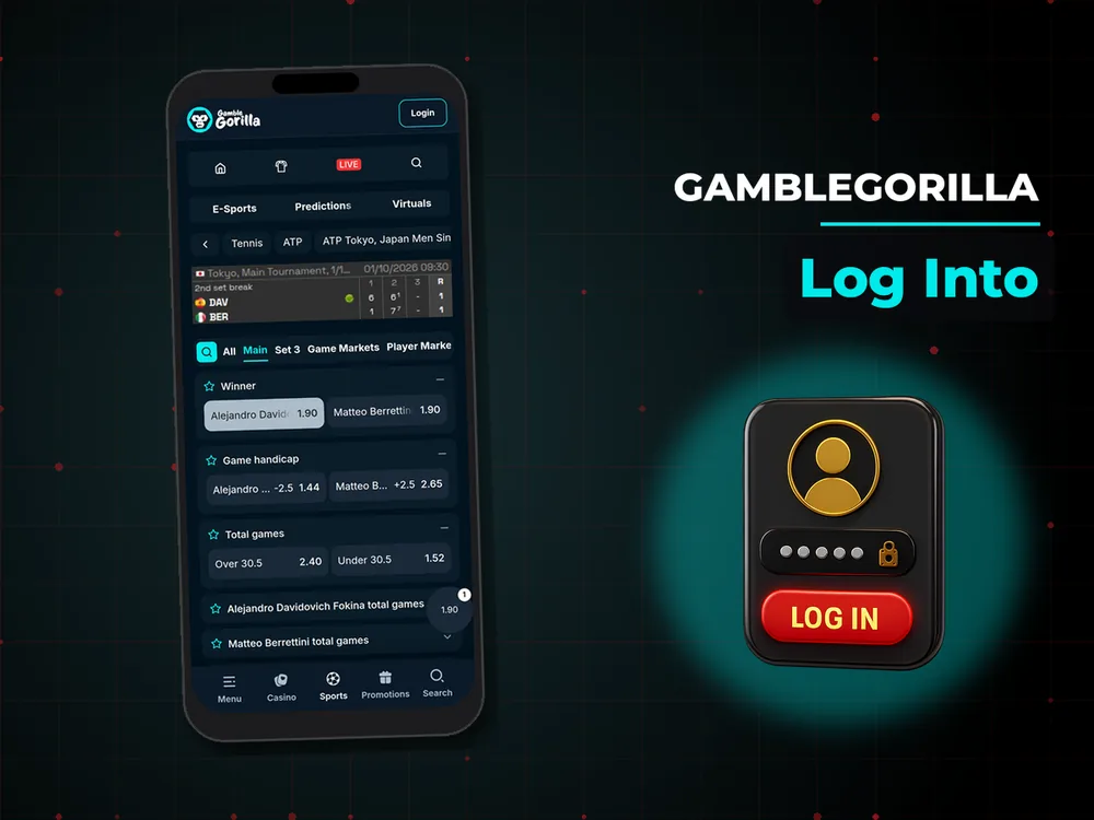 Gamblegorilla - Log Into