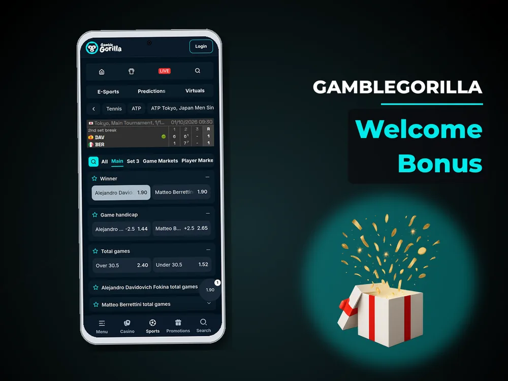 Gamblegorilla - Welcome Bonus