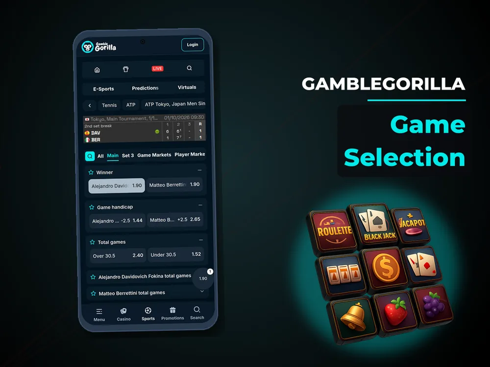 Gamblegorilla - Game Selection
