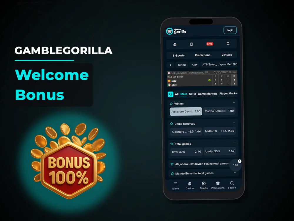 Gamblegorilla - Welcome Bonus