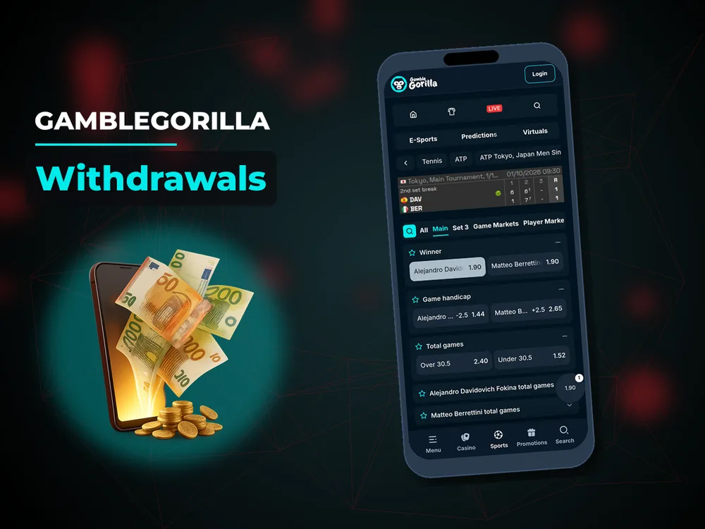 Gamblegorilla - Withdrawals