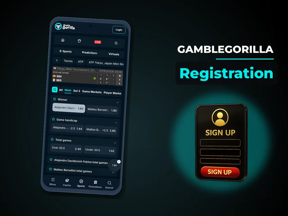 Gamblegorilla - Registration